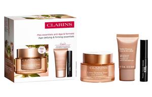 JIAOYUNSHI Увлажняющий дневной крем подарочный набор по уходу за кожей Hydrating 3мл+15мл+50мл CLARINS, three-piece set: curling mascara 3ml+hydrating day cream 50ml+hydrating neck & shoulder cream 15ml