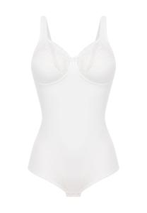 Боди Moments без косточек с цветочной вышивкой Felina, белый