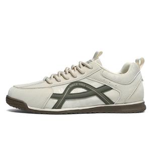 AOKANG Скользоустойчивые амортизирующие низкие повседневные туфли мужские бежево-зеленые, цвет Beige Green