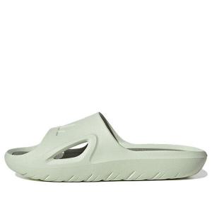 Тапочки адикан слайды Adidas, зеленый