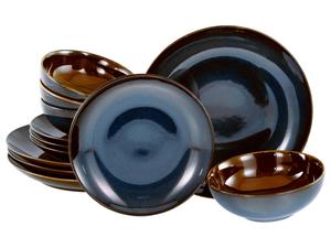 Набор посуды, сине-коричневый, Майорка, 12 предметов Creatable, синий/коричневый