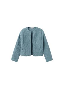 MANGO TEEN Межсезонная куртка 'Pati' в голубом цвете Cyan Blue