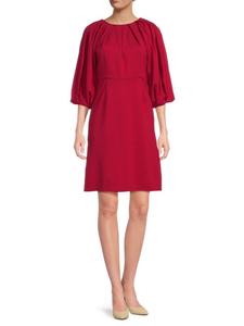 Платье с объемными рукавами Renee C., вишня