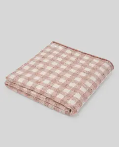 Плед в клетку для новорожденного из коллекции Deva PAZ Rodríguez, розовый