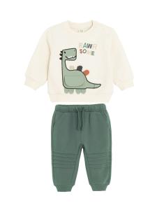 Спортивный костюм Cool Club, темно-зеленый/белый