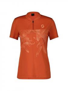 Женская рубашка TRAIL FLOW ZIP S/SL, цвет: розовый SCOTT