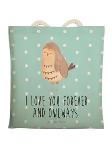 Шоппер Mr. & Mrs. Panda, цвет türkis pastell