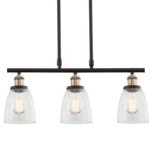 Потолочный светильник Loistaa Cuy, прозрачное стекло / металл - 3 лампы