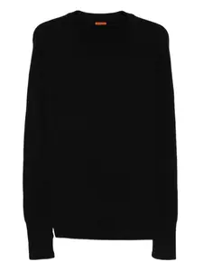 Свитер в рубчик с круглым вырезом Barena, черный