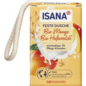 Твердый душ, органическое манго и органическое овсяное молоко ISANA, 100 g