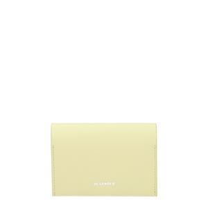 Желтые кожаные визитницы Jil Sander, желтый