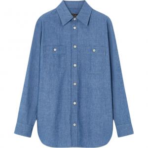 Loro Piana Синяя женская блузка