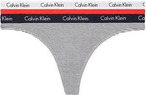 Женские хлопковые стринги Calvin Klein Carousel, 2 шт., Sailor(Qd1645-805)/Stripes