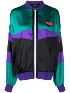 Dsquared2 colour-block bomber jacket, зеленый