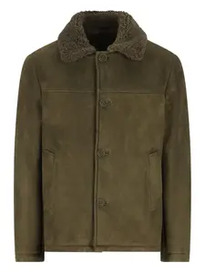 Замшевая куртка на пуговицах Salvatore Santoro, зеленый