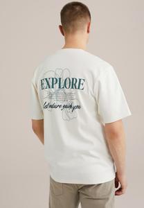 Футболка с принтом WE Fashion, слоновая кость