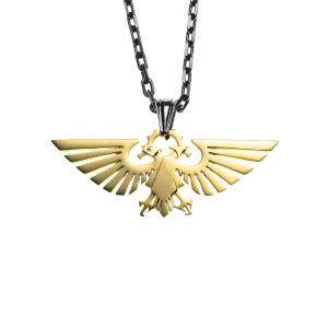 Ожерелье Empire Eagle из титановой стали с золотым покрытием STARFORGED