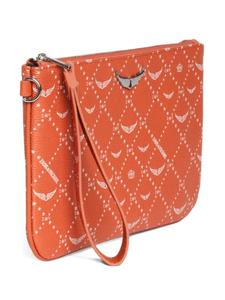 Клатч Zadig&Voltaire с монограммой, оранжевый