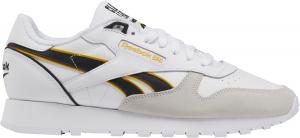 Женские кроссовки Reebok Classic Leather, белый/черный/желтый