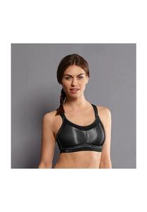 Блестящий спортивный бюстгальтер под грудью для женщин Anita, цвет 001 Schwarz