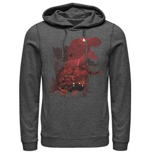 Мужская красная толстовка с капюшоном с коллажем «Парк Юрского периода» T-Rex Licensed Character