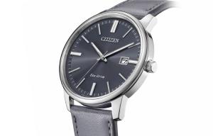 CITIZEN Часы Ecology-Drive Collection Solar Quartz Movement Cowhide Strap Watch Men's Watch Gray Dial