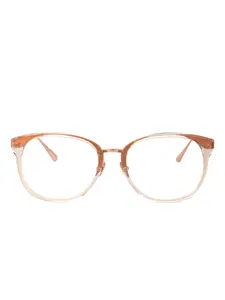 Очки Cyrus в круглой оправе Linda Farrow, нейтральный