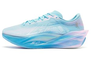 QIAODAN Кроссовки для бега Phantom PB5.0, низкие, мужские, цвет Cirrus Blue/Cherry Blossom Pink