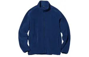 Толстовка унисекс Uniqlo Fleece Zipped, 68 синий