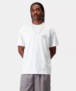 Футболка с коротким рукавом Carhartt WIP с принтом на спине, белая