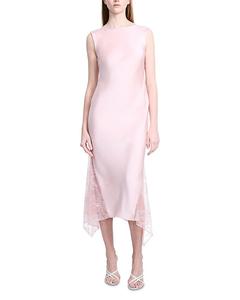 Платье с драпировкой на спине BCBGMAXAZRIA, розовый