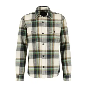 Верхняя рубашка LERROS "Куртка-рубашка в клетку LERROS", белый