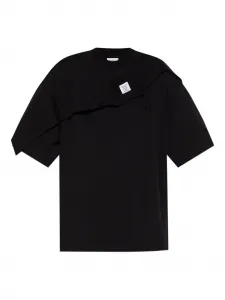 Футболка со вставками Vetements, черный