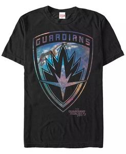 Мужские Стражи Галактики Marvel Том. 2. Футболка Milano's Shield с короткими рукавами Fifth Sun, черный