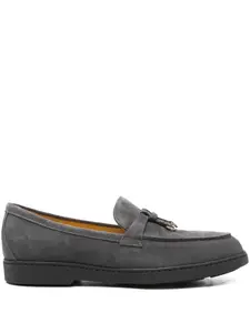 Замшевые лоферы с кисточками Doucal's, серый