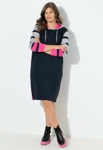 Платье LAURASØN KAPUZE LANGARM, Hibiscus Pink/Pink