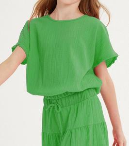 Топ с эластичным поясом, зеленый Good Girl, зеленый