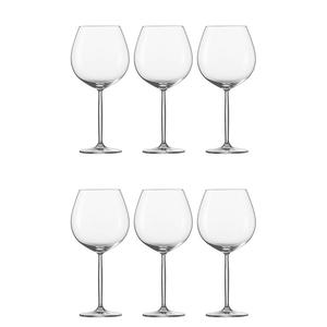 Schott Zwiesel 104103 Бокал для красного вина Diva, чашка бордового цвета, 840 мл, В 24,8 см, прозрачный (6 шт. в упаковке)