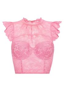 LASCANA Бюстгальтер с высоким горлом в розовом цвете