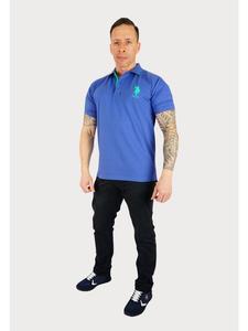 синяя рубашка-поло U.S. Polo Assn.