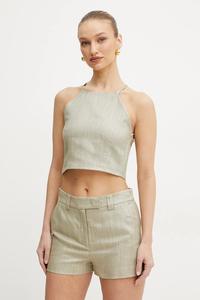 Топ с добавлением льна STILLA Marella, бежевый