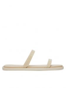 Мюли Double Bar Slide - Jelly HW0HW02417 Calvin Klein, экрю