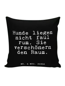 Подушка Mr. & Mrs. Panda, черный