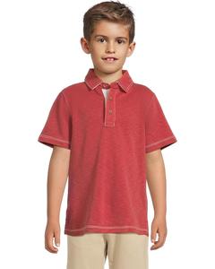 Поло Johnston & Murphy Kids Boys Vintage Slub Polo, красный