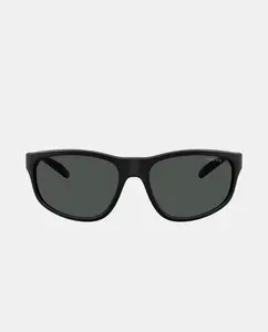 Мужские прямоугольные солнцезащитные очки серого цвета Arnette, чёрный