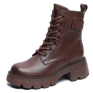 Devanro Мартин Бутс 6.0 см женские коричневые, цвет Brown