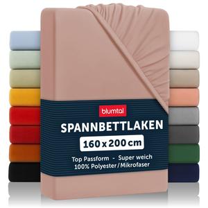 Blumtal Комплект простыней на резинке, 2 шт., 160/200/30 см, розовый