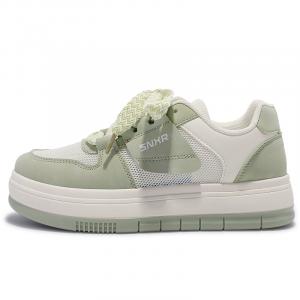 Кроссовки SNXR Skateboarding Shoes Women's Low-top Beige/Green, зеленый