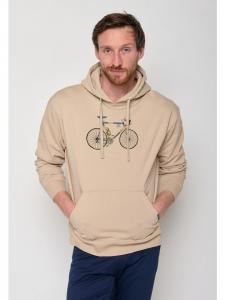 Худи Bike Knut цвета Kaffee Latte GreenBomb