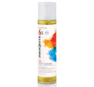 MACROVITA МАСЛО ДЛЯ ЗАГАРА SPF6 ВОДОНЕПРОНИЦАЕМОЕ масло моркови, биомасло авокадо и биооливковое масло 100мл